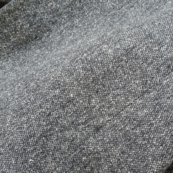 Ann Taylor Silk Wool Nylon Blend Grey Tweed Long Sleeve Zip Up Blazer 2 - Picture 9 of 10